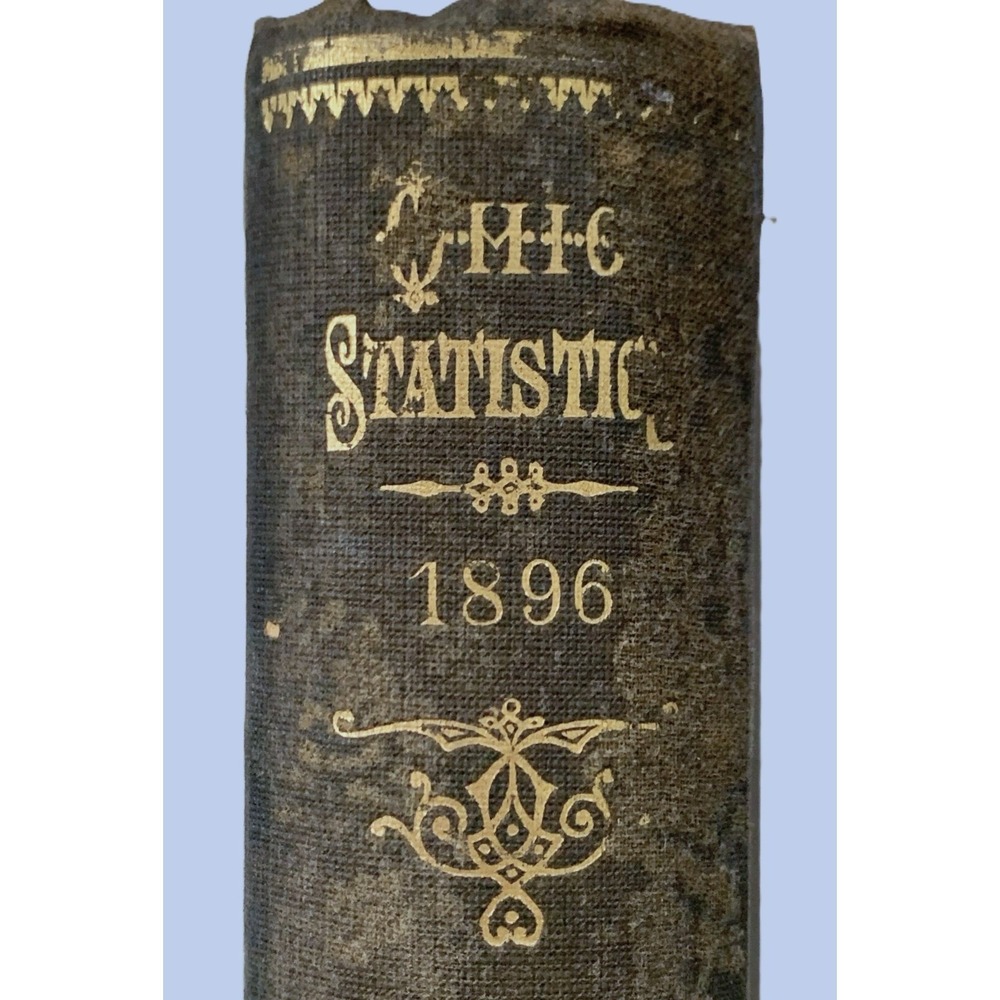 OHIO 1896 Antique Book Governor's Annual Report, State Corporate Statistics